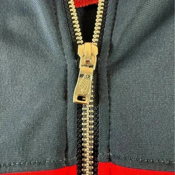 Nike Vintage Blue  Red White Colorblock Zip Up  Track Jacket Adult Size Medium - Picture 5 of 14